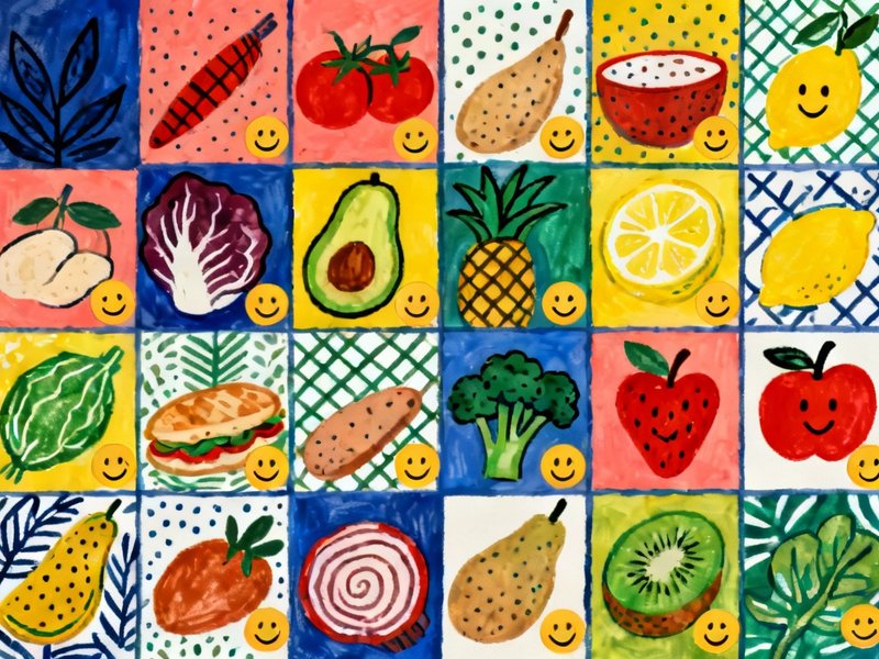 Food consumption/wellness correlation chart