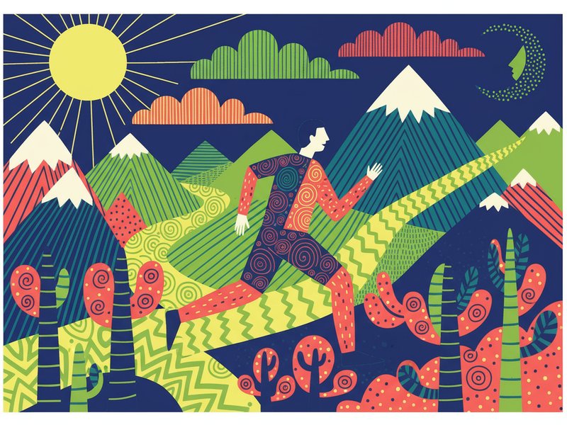 endurance running running a marathon in the mountains