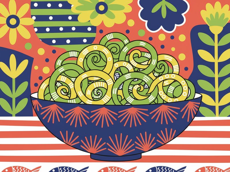 spiralized zucchini noodles